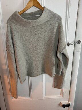 Free People San Vincente Pullover in Silver Sapphire